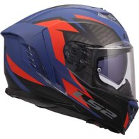 Мотошлем LS2 FF818 Storm III Dynamo (2XL, синий/красный)