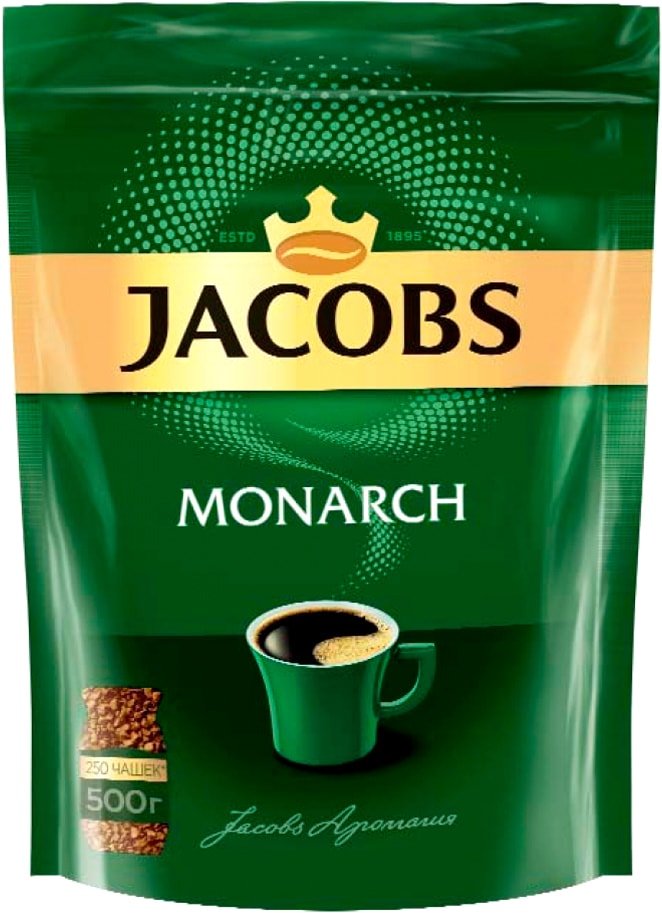 

Кофе Jacobs Monarch растворимый 500 г (пакет)