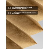 Плиссе Sundays Home 210-02 Самоклеящаяся 60х220 (бежевый/песочный)