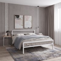 Кровать Князев Мебель Наргиз НЗ.160.190.Б (белый муар)