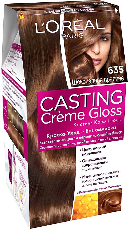 

Крем-краска для волос L'Oreal Casting Creme Gloss 635 Шоколадное пралине