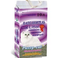 Наполнитель для туалета Pussy Cat комкующийся 10 л
