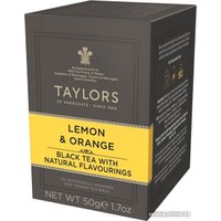 Черный чай Taylors of Harrogate С ароматом лимона и апельсина черный 20 шт