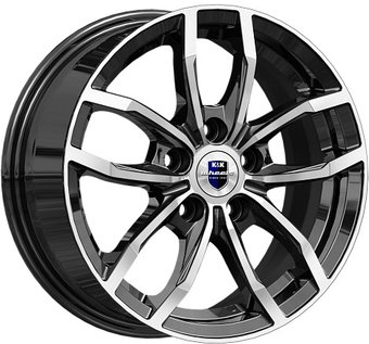 Литые диски K&K Фрост (KC1048) 15x6.5" 5x114.3мм DIA 60.1мм ET 39мм Алмаз черный