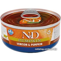 Консервированный корм для кошек Farmina N&D Pumpkin Venison & Pumpkin (с олениной и тыквой) 70 г