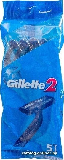 Бритвенный станок Gillette 2 одноразовый (5 шт)
