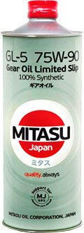 Трансмиссионное масло Mitasu MJ-411 GEAR OIL GL-5 75W-90 LSD 100% Synthetic 1л