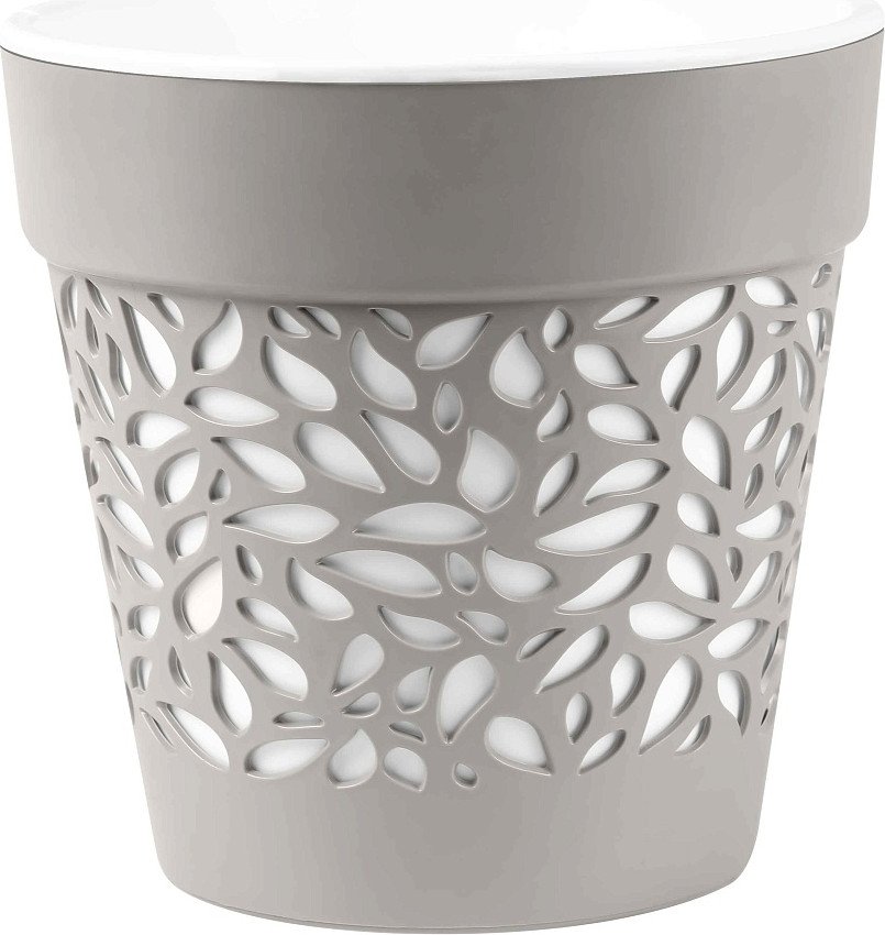 

Кашпо La Decoro Блоссом (3.5 л, серый жемчуг/белый)