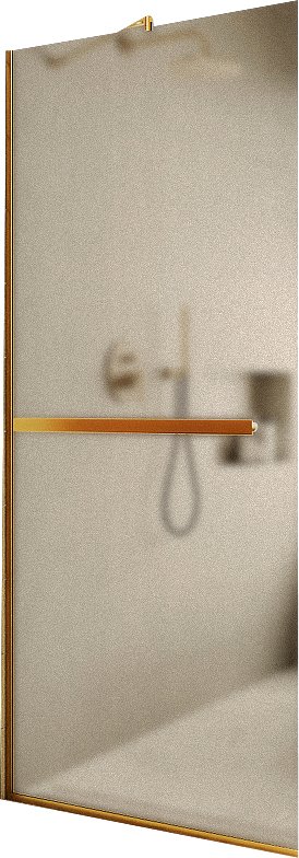 

Душевая стенка MaybahGlass 109x195 MGD-710-3у (бронзовое матовое стекло/золотой)