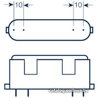 Люминесцентная лампа Osram Dulux F 2G10 24 Вт 4000 К
