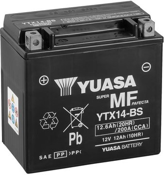 Мотоциклетный аккумулятор Yuasa YTX14-BS (12.6 А·ч)