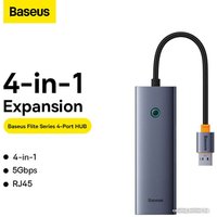USB-хаб Baseus Flite Series 4-Port USB-A Hub B0005280A813-01