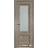 Межкомнатная дверь ProfilDoors 2.90XN R 80x200 (каштан темный/стекло матовое)