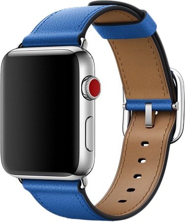 

Ремешок Apple с классической пряжкой 42 мм (синий аргон) MRP52