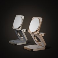 Беспроводное зарядное Momax Q2.Mag 3-in-1 UD31L (титановый)