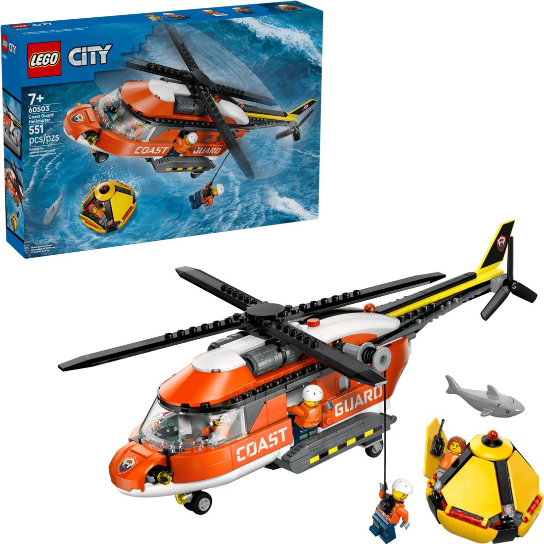Конструктор LEGO City 60503 Вертолёт береговой охраны