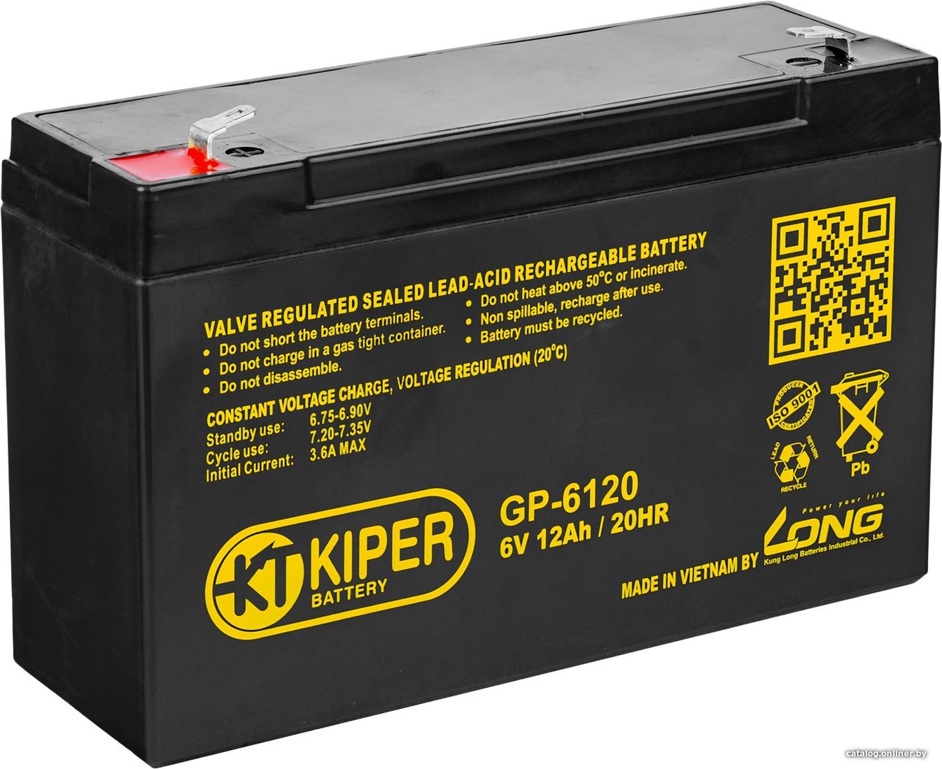 Аккумулятор для ИБП Kiper GP-6120 F1 (6В/12 А·ч)