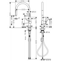 Смеситель Hansgrohe Talis M54 72802000