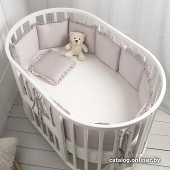 Бампер в кроватку Perina Lovely Dream (серый)
