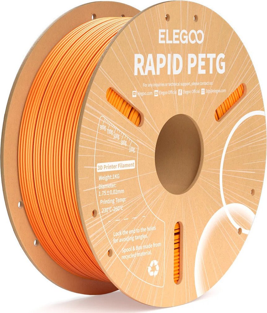 Филамент Elegoo Petg Rapid 50.203.0223 (1кг, оранжевый)