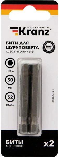 

Набор бит Kranz KR-92-0424-1 (2 шт)