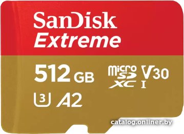 Карта памяти SanDisk Extreme SDSQXAV-512G-GN6MA microSDXC 512GB