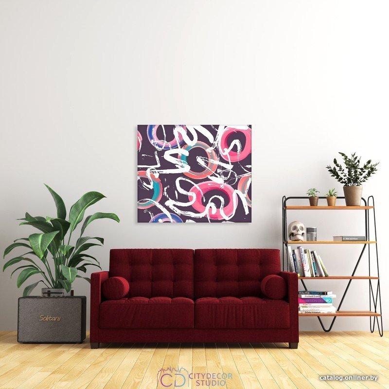 Модульная картина Citydecor Абстракция 2.3 60x70 см