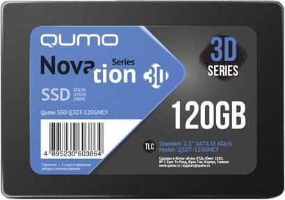 

SSD QUMO Novation 3D TLC 120GB Q3DT-120GMCY