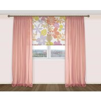 Комплект гардин Delfa Voile СТШ/Д-050 Voile/008 2x2.5 м (розовая орхидея, 2 шт)