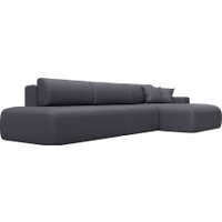 Угловой диван Лига диванов Лига-036 НПБ Модерн Лонг правый 127753 (экокожа Grifon 15 серый)