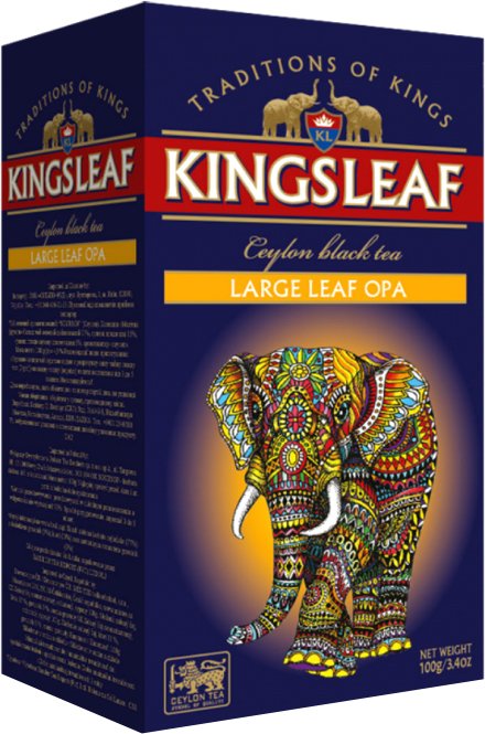 

Черный чай Kings Leaf Large leaf OPA 100 г