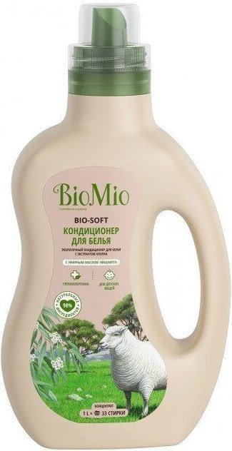

Кондиционер для белья BioMio BIO-Soft экологичный эвкалипт концентрат 1 л