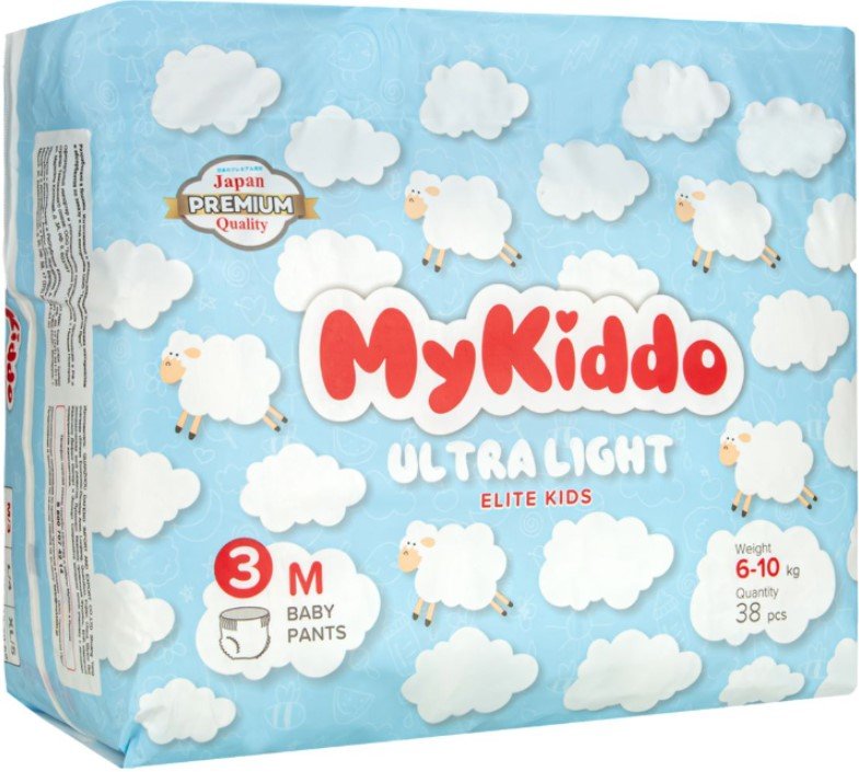 

Трусики-подгузники MyKiddo Elite Kids M 6-10 кг (38 шт)