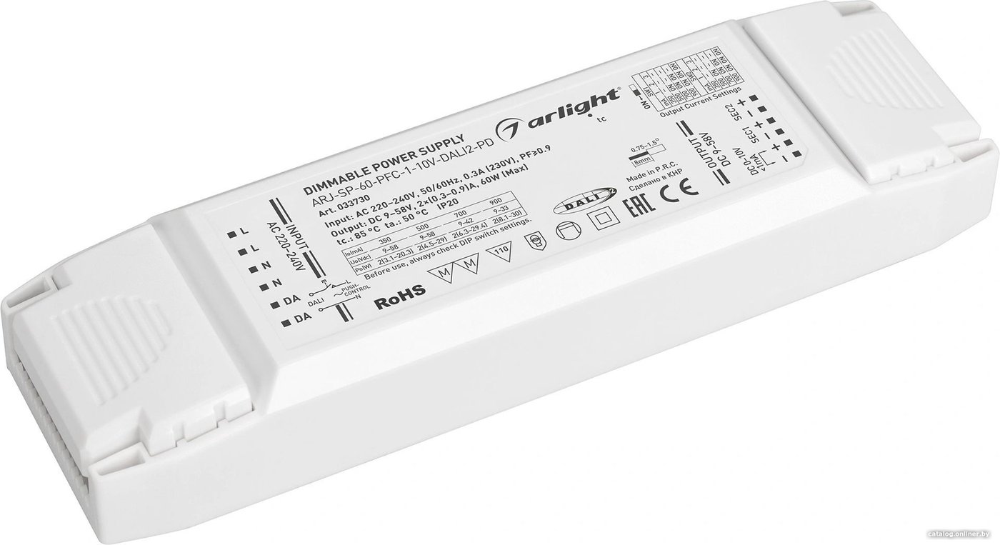 Блок питания Arlight ARJ-SP-60-PFC-1-10V-DALI2-PD 033730