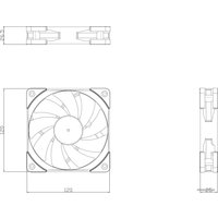 Вентилятор для корпуса Thermalright TL-C12R-S ARGB (Reverse)