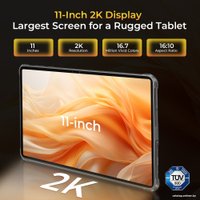 Планшет Oukitel RT8 (черный/оранжевый, с подставкой)