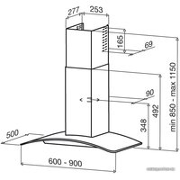 Кухонная вытяжка Best BHC62351AA (Delta 60)