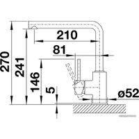 Смеситель Blanco Mila 526778 (черный матовый)