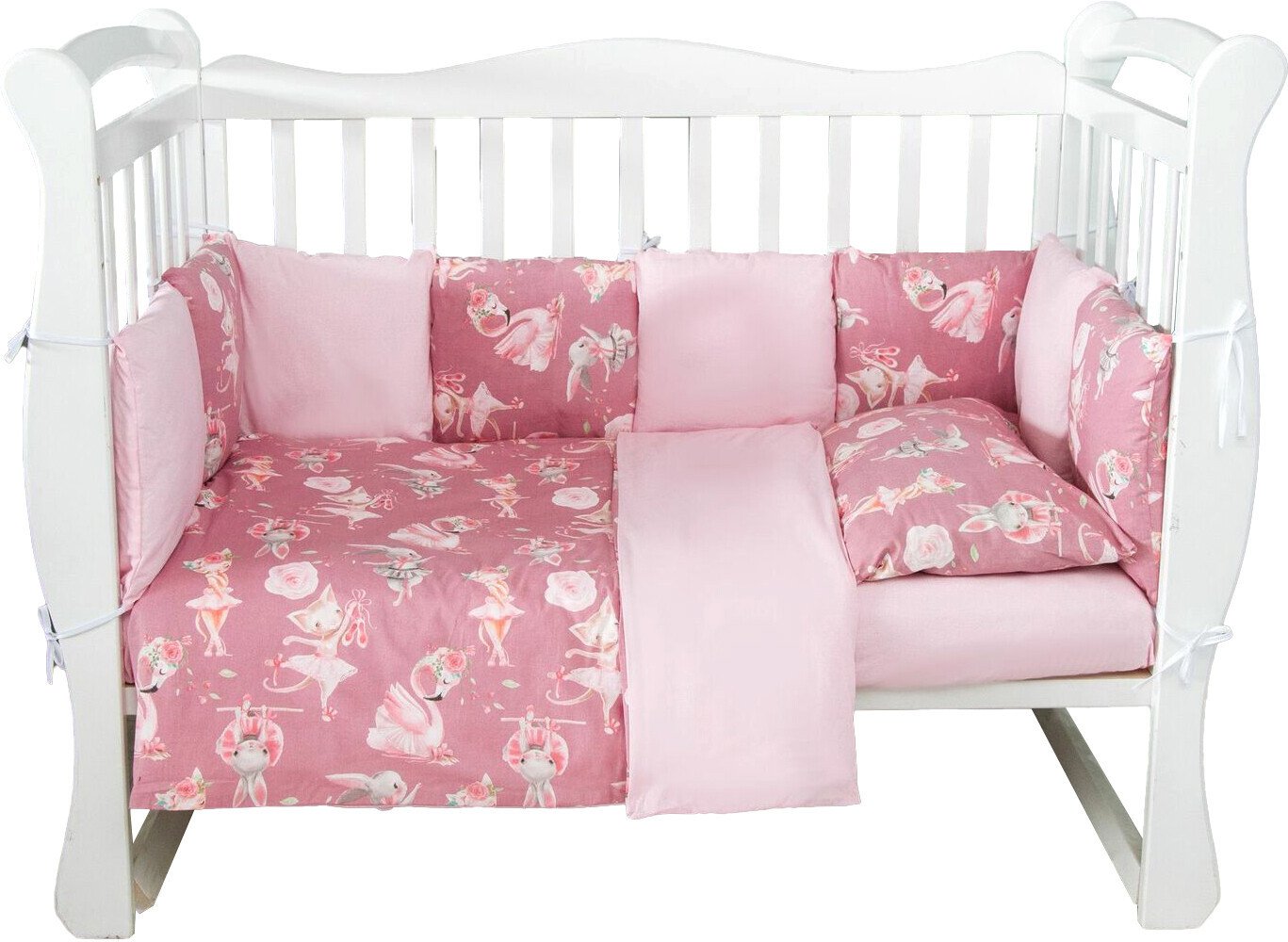 

Постельное белье Amarobaby Нежный танец AMARO-3015-NT (15 предметов, розовый)