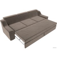 Диван Лига диванов Линдос (велюр, коричневый)