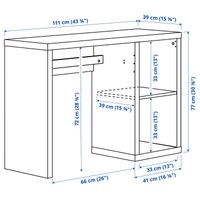 Туалетный столик без зеркала Ikea Kallax 30582445