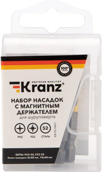 

Набор бит Kranz KR-92-0461 (4 шт)