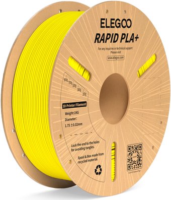 Elegoo RAPID PLA+ (1.75 мм, 1 кг, желтый)