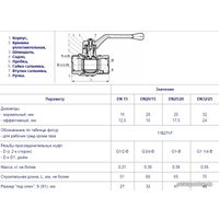 Запорная арматура Цветлит Кран шаровой, стандартный проход, муфта DN32/25