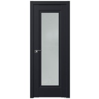 Межкомнатная дверь ProfilDoors 2.35U L 80x200 (черный матовый, стекло Франческа кристалл)