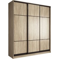 Шкаф-купе Евва АЭП ШК.3 01 24 SSG.03 (дуб сонома/дуб сонома/венге глянец)