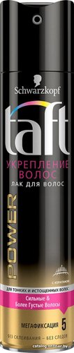 Лак Taft Power Укрепление волос мегафиксация 225 мл