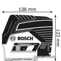 Лазерный нивелир Bosch GCL 2-50 C Professional (с кейсом) [0601066G01]