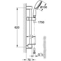 Душевой гарнитур  Grohe New Tempesta Rustic 100 27609000