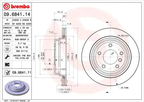 

Brembo 09684111